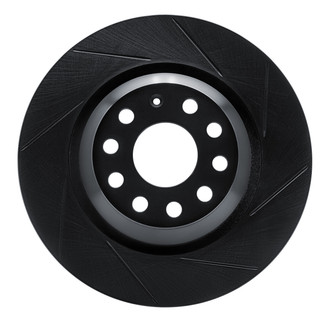 R1 Concepts® - eLINE Black Series™ Slotted 1-Piece Rear Brake Rotor