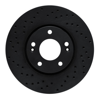 R1 Concepts® - eLINE Black Series™ Drilled 1-Piece Front Brake Rotor