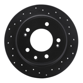 R1 Concepts® - eLINE Black Series™ Drilled 1-Piece Rear Brake Rotor