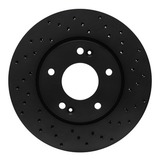 R1 Concepts® - eLINE Black Series™ Drilled 1-Piece Front Brake Rotor