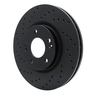 R1 Concepts® - eLINE Black Series™ Drilled 1-Piece Front Brake Rotor