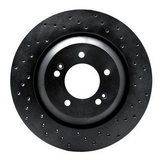 R1 Concepts® - eLINE Black Series™ Drilled 1-Piece Rear Brake Rotor