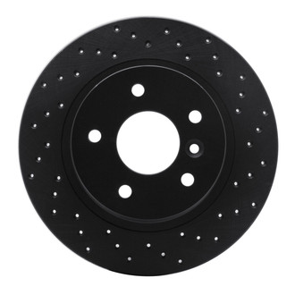 R1 Concepts® - eLINE Black Series™ Drilled 1-Piece Rear Brake Rotor