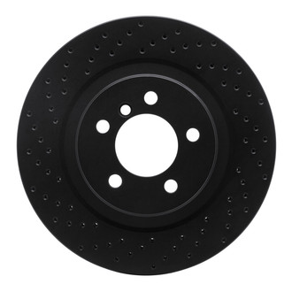 R1 Concepts® - eLINE Black Series™ Drilled 1-Piece Front Brake Rotor