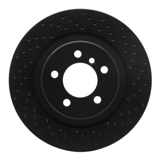 R1 Concepts® - eLINE Black Series™ Drilled 1-Piece Front Brake Rotor