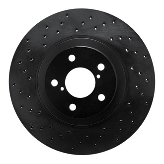 R1 Concepts® - eLINE Black Series™ Drilled 1-Piece Front Brake Rotor