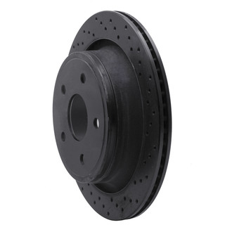 R1 Concepts® - eLINE Black Series™ Drilled 1-Piece Rear Brake Rotor