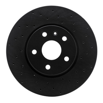 R1 Concepts® - eLINE Black Series™ Drilled 1-Piece Front Brake Rotor