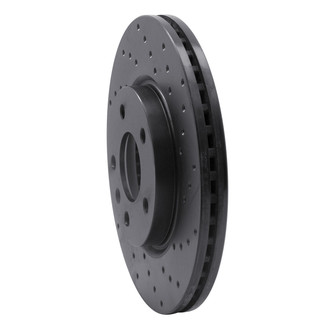 R1 Concepts® - eLINE Black Series™ Drilled 1-Piece Front Brake Rotor