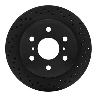 R1 Concepts® - eLINE Black Series™ Drilled 1-Piece Rear Brake Rotor