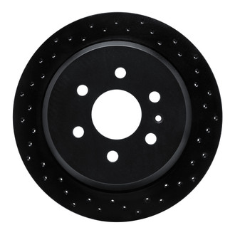 R1 Concepts® - eLINE Black Series™ Drilled 1-Piece Rear Brake Rotor