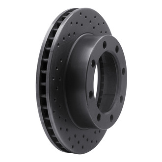 R1 Concepts® - eLINE Black Series™ Drilled 1-Piece Front Brake Rotor