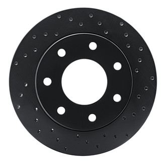 R1 Concepts® - eLINE Black Series™ Drilled 1-Piece Front Brake Rotor