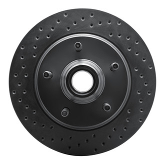 R1 Concepts® - eLINE Black Series™ Drilled 1-Piece Front Driver Side Brake Rotor