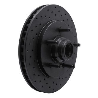 R1 Concepts® - eLINE Black Series™ Drilled 1-Piece Front Brake Rotor