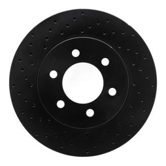 R1 Concepts® - eLINE Black Series™ Drilled 1-Piece Front Brake Rotor
