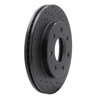 R1 Concepts® - eLINE Black Series™ Drilled 1-Piece Front Brake Rotor