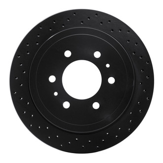 R1 Concepts® - eLINE Black Series™ Drilled 1-Piece Rear Brake Rotor