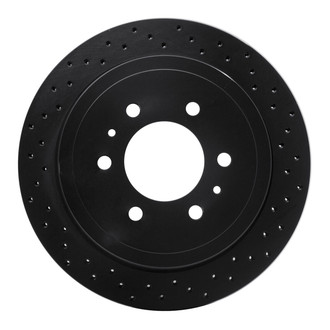 R1 Concepts® - eLINE Black Series™ Drilled 1-Piece Rear Brake Rotor