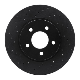 R1 Concepts® - eLINE Black Series™ Drilled 1-Piece Front Brake Rotor