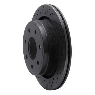 R1 Concepts® - eLINE Black Series™ Drilled 1-Piece Rear Brake Rotor