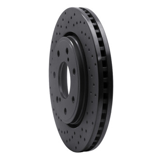 R1 Concepts® - eLINE Black Series™ Drilled 1-Piece Front Brake Rotor