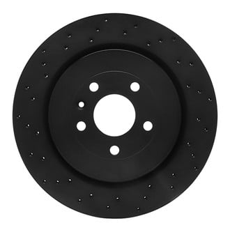 R1 Concepts® - eLINE Black Series™ Drilled 1-Piece Rear Brake Rotor