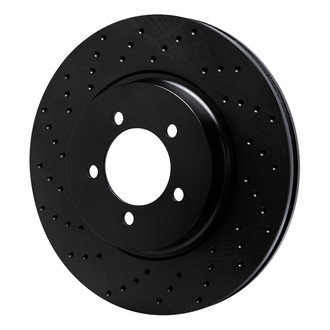 R1 Concepts® - eLINE Black Series™ Drilled 1-Piece Front Brake Rotor