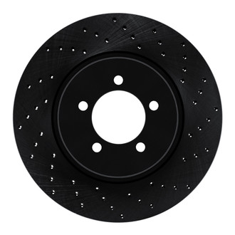 R1 Concepts® - eLINE Black Series™ Drilled 1-Piece Front Brake Rotor