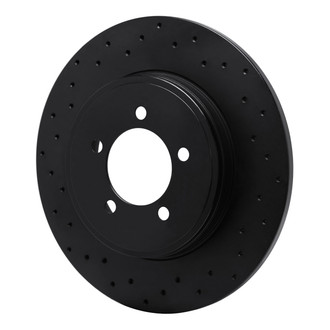 R1 Concepts® - eLINE Black Series™ Drilled 1-Piece Rear Brake Rotor