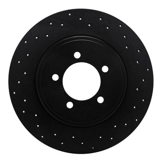 R1 Concepts® - eLINE Black Series™ Drilled 1-Piece Rear Brake Rotor