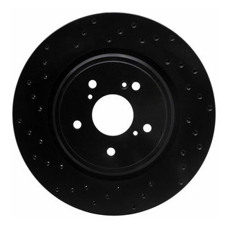 R1 Concepts® - eLINE Black Series™ Drilled 1-Piece Front Brake Rotor