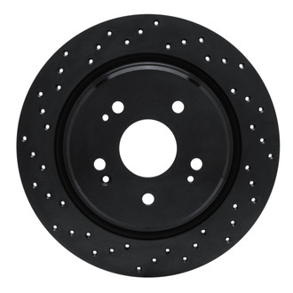 R1 Concepts® - eLINE Black Series™ Drilled 1-Piece Rear Brake Rotor