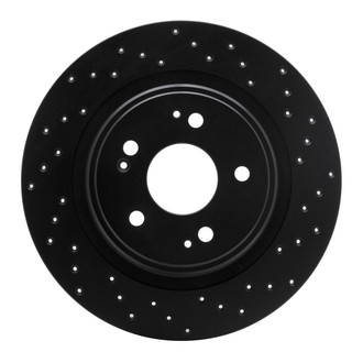 R1 Concepts® - eLINE Black Series™ Drilled 1-Piece Rear Brake Rotor