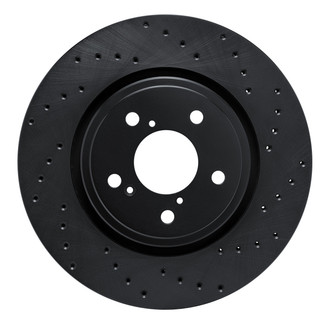 R1 Concepts® - eLINE Black Series™ Drilled 1-Piece Front Brake Rotor