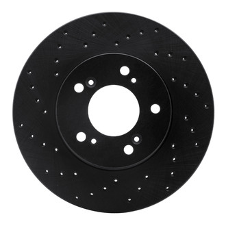 R1 Concepts® - eLINE Black Series™ Drilled 1-Piece Front Brake Rotor