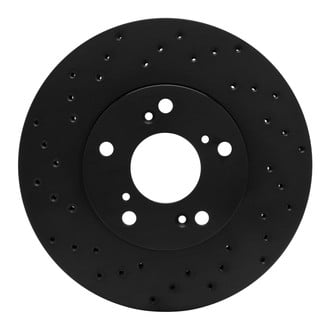 R1 Concepts® - eLINE Black Series™ Drilled 1-Piece Front Brake Rotor