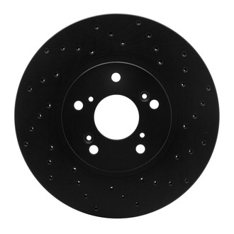 R1 Concepts® - eLINE Black Series™ Drilled 1-Piece Front Brake Rotor