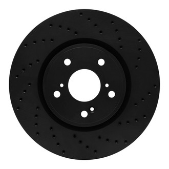 R1 Concepts® - eLINE Black Series™ Drilled 1-Piece Front Brake Rotor
