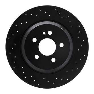 R1 Concepts® - eLINE Black Series™ Drilled 1-Piece Rear Brake Rotor