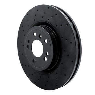 R1 Concepts® - eLINE Black Series™ Drilled 1-Piece Front Brake Rotor