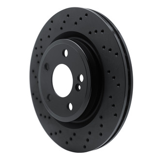 R1 Concepts® - eLINE Black Series™ Drilled 1-Piece Rear Brake Rotor