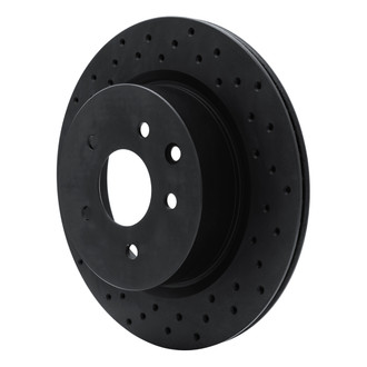 R1 Concepts® - eLINE Black Series™ Drilled 1-Piece Rear Brake Rotor