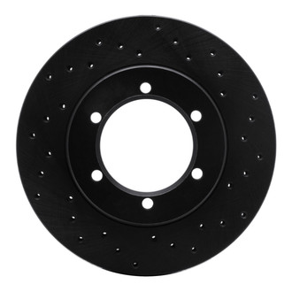 R1 Concepts® - eLINE Black Series™ Drilled 1-Piece Front Brake Rotor