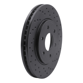 R1 Concepts® - eLINE Black Series™ Drilled 1-Piece Front Brake Rotor