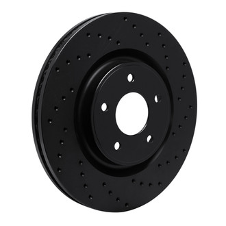 R1 Concepts® - eLINE Black Series™ Drilled 1-Piece Front Brake Rotor