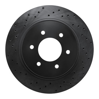 R1 Concepts® - eLINE Black Series™ Drilled 1-Piece Front Brake Rotor