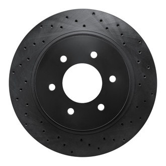 R1 Concepts® - eLINE Black Series™ Drilled 1-Piece Brake Rotor