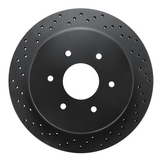 R1 Concepts® - eLINE Black Series™ Drilled 1-Piece Brake Rotor