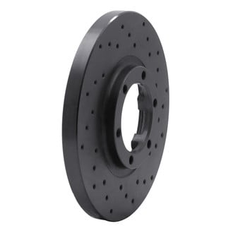 R1 Concepts® - eLINE Black Series™ Drilled 1-Piece Front Brake Rotor